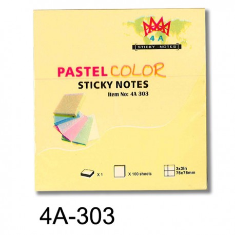 4A 303 (654) 3" x 3" Sticky Note