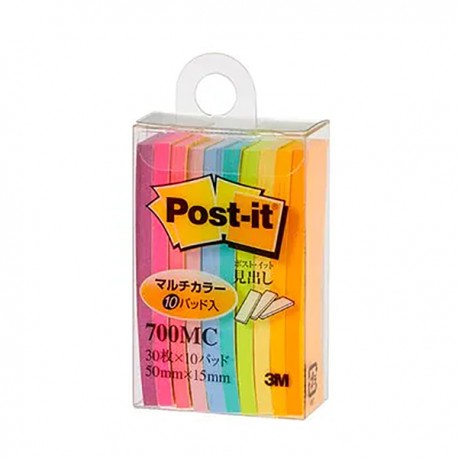 3M Post-it 700MC Page Markers 10 Colors Neon Colors
