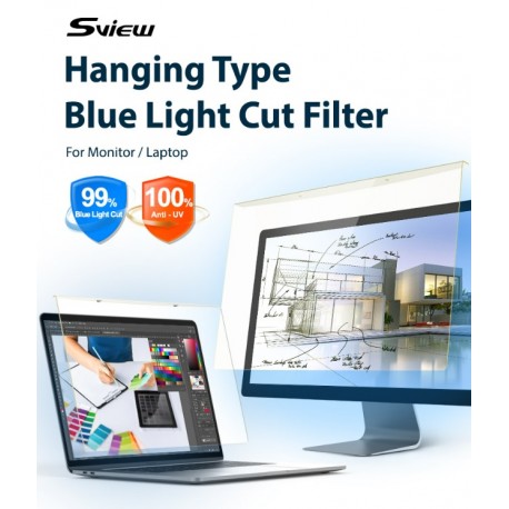 Sview Hanging Type Blue Light Cut Panel Fliter (15"-32")