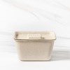 Beybo Plastic Biodegradable & Compostable Bagasse Square Container + Lid 9.5oz. 800Sets