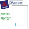 Zweckform 4777 Multipurpose Labels A4 210mmx297mm 20's Clear
