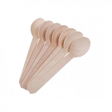 One Time Used Wooden Spoon 160mm 100pcs
