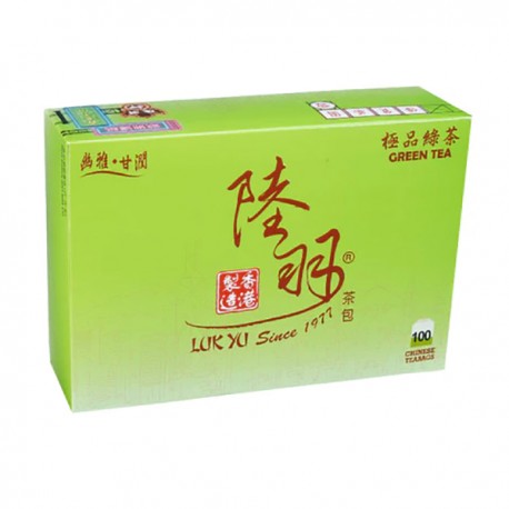 陸羽 中國茶包 雲南綠茶 100片