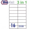 Unistat U4462 Multipurpose Labels A4 105mmx37mm 1600's White