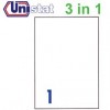Unistat U4428 Multipurpose Labels A4 210mmx297mm 100's White