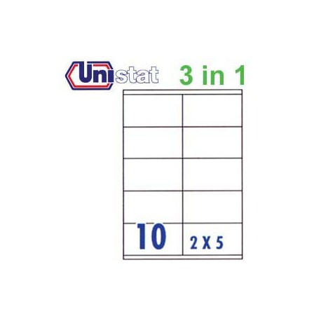 Unistat U4425 Multipurpose Labels A4 105mmx57mm 1000's White