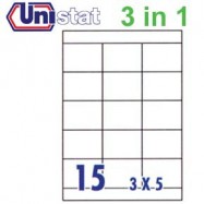 Unistat U4278 Multipurpose Labels A4 70mmx50.8mm 1500's White