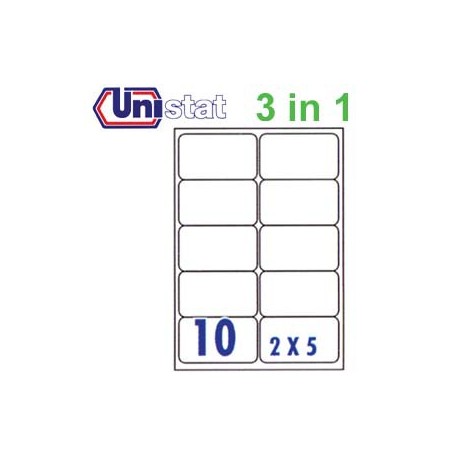 Unistat U4268 Multipurpose Labels A4 99.1mmx57mm 1000's White