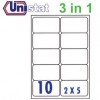 Unistat U4268 Multipurpose Labels A4 99.1mmx57mm 1000's White