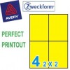 Zweckform 3459 Multipurpose Labels A4 105mmx148mm 400's Yellow