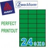 Zweckform 3449 Multipurpose Labels A4 70mmx37mm 2400's Blue