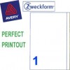 Zweckform 3418 Multipurpose Labels A4 200mmx297mm 100's White