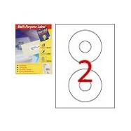 Smart Label 2597 Multipurpose Labels CD Labels A4 Dia.117mm 200's White