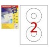 Smart Label 2597 Multipurpose Labels CD Labels A4 Dia.117mm 200's White