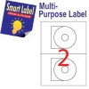 Smart Label 2595 Multipurpose Labels CD Labels A4 Dia.114.5mm 200's White