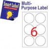 Smart Label 2593 Multipurpose Labels Round Labels A4 Dia.85mm 600's White