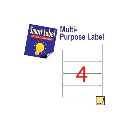 Smart Label 2579 Multipurpose Labels A4 192mmx59mm 400's White