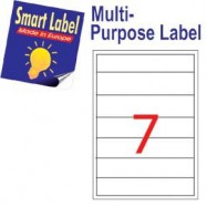 Smart Label 2578 Multipurpose Labels A4 192mmx38mm 700's White