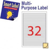Smart Label 2575 Multipurpose Labels A4 192mmx8.5mm 3200's White