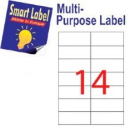 Smart Label 2566 Multipurpose Labels A4 105mmx42.3mm 1400's White