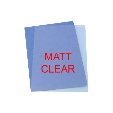Plastic Binding Cover A4 0.25mm 100Sheets Matt Clear
