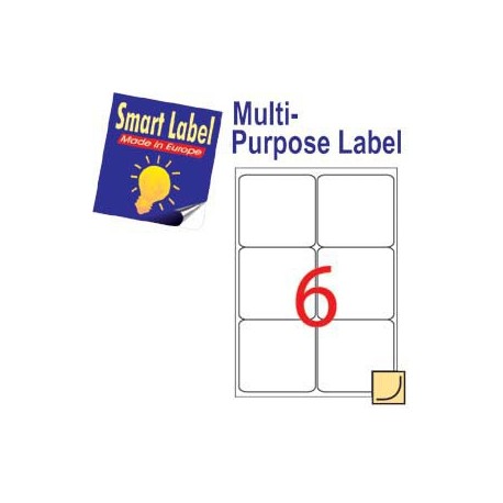 Smart Label 2559 Multipurpose Labels A4 99.7mmx93.7mm 600's White