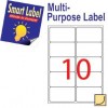 Smart Label 2557 Multipurpose Labels A4 99.1mmx57mm 1000's White
