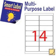 Smart Label 2556 Multipurpose Labels A4 99.1mmx38.1mm 1400's White