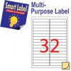 Smart Label 2546 Multipurpose Labels A4 96.5mmx16.9mm 3200's White