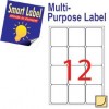 Smart Label 2516 Multipurpose Labels A4 63.5mmx72mm 1200's White