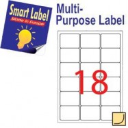 Smart Label 2515 Multipurpose Labels A4 63.5mmx46.6mm 1800's White