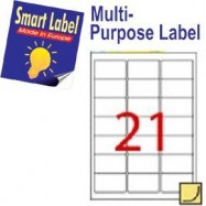 Smart Label 2514 Multipurpose Labels A4 63.5mmx38.1mm 2100's White