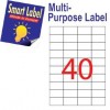 Smart Label 2511 Multipurpose Labels A4 52.5mmx29.7mm 4000's White
