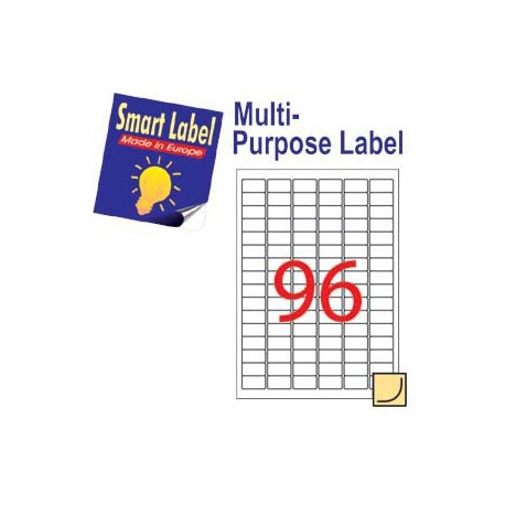 Smart Label 2503 Multipurpose Labels A4 30.5mmx16.9mm 9600's White