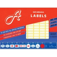 A Labels 250 Self Adhesive Labels 25mmx42mm 450's White