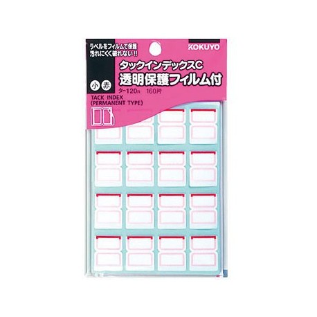 Kokuyo TA120R Tack Index Label Red