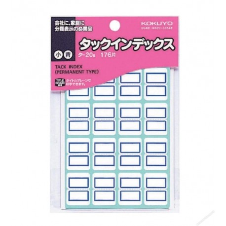 Kokuyo TA22B Tack Index Label Blue