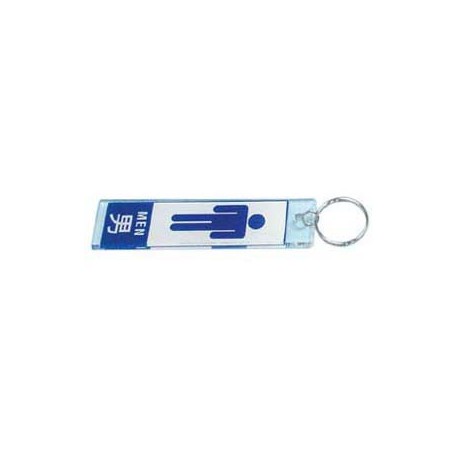 Toilet Key Tag For Men 2.25"x7"