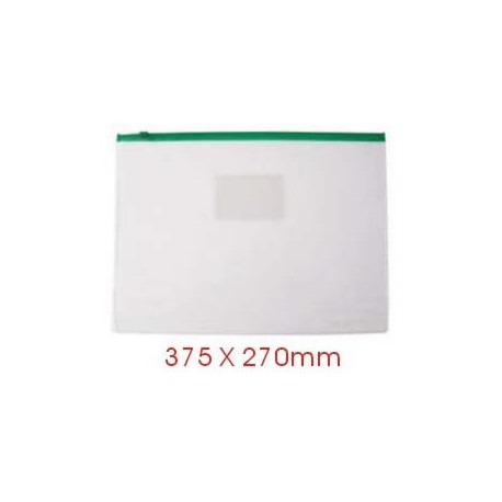 Zipper Clear Bag 375mmx270mm F4