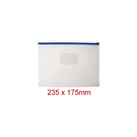 Zipper Clear Bag 235mmx175mm A5
