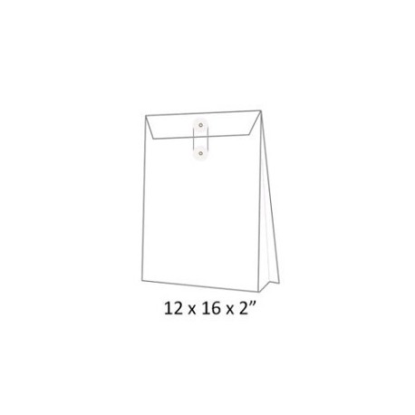 Expandable Envelope w/String 12"x16"x2" White