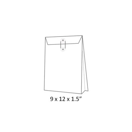 Expandable Envelope w/String 9"x12"x1.5" White