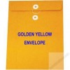 Expandable Envelope w/String 12"x16"x4" Golden Yellow