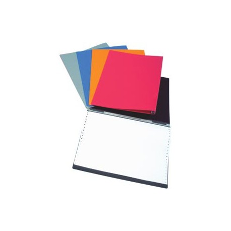 CBS P08 Computer Form Plastic Binder 11"x15" Black/Blue