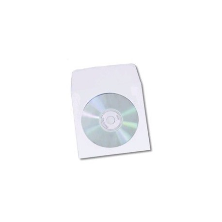 CD Paper Bag/Sleeves 50's White