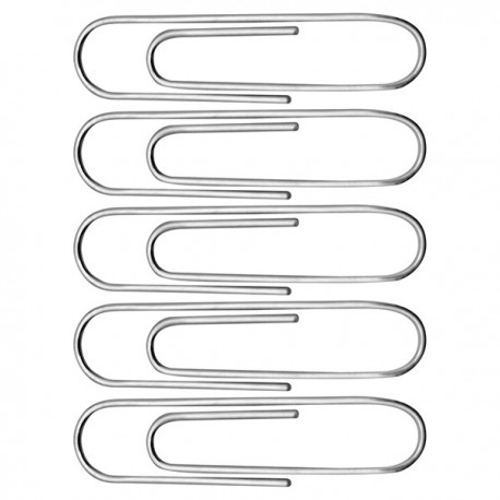 Round Jumbo Paper Clip 2" 51mm 100's