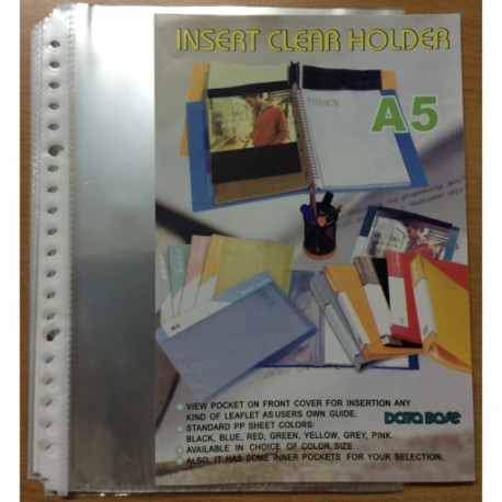 Database RCP2020 Clear Holder Refill A5 20Pages