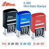 Shiny S-300 Self-Inked Mini Dater 3mm Blue