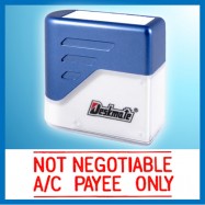 Deskmate KE-N02 NOT NEGOTIABLE A/C PAYEE ONLY Pre-Inked Chop
