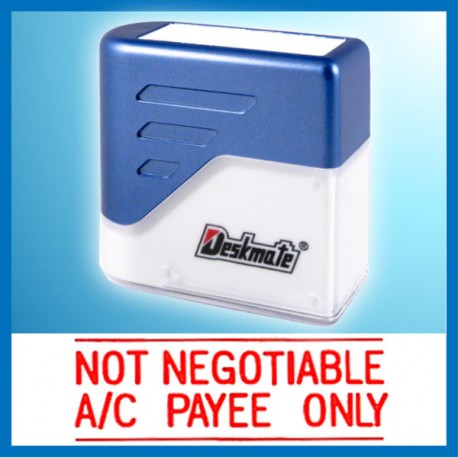 Deskmate 德士美 KE-N02 NOT NEGOTIABLE A/C PAYEE ONLY 原子印